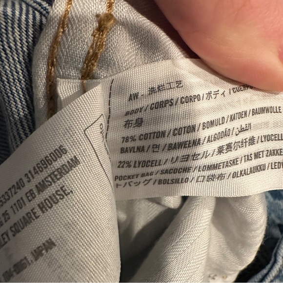 NWT Abercrombie & Fitch Mid Rise The Ultra Barrel Jeans 25 long - Picture 11 of 12